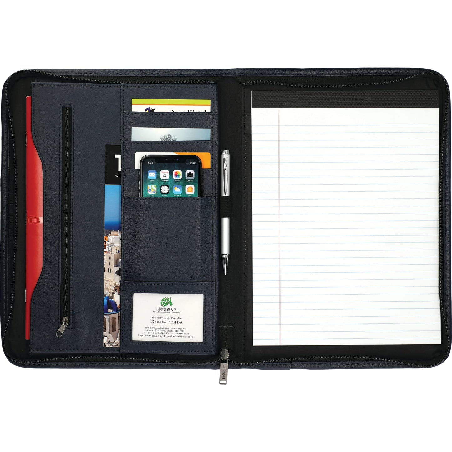 Executive DuraHyde Zippered Padfolio FSC® Mix Pape