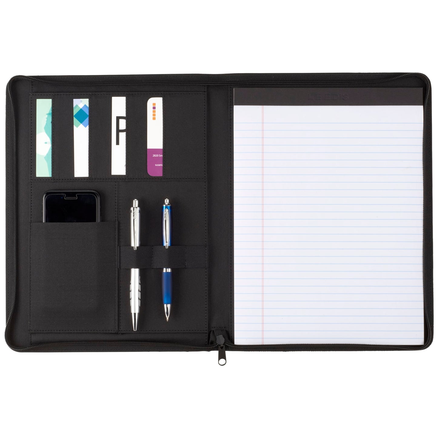 Vienna Heathered Zippered Padfolio w FSC® Mix Pape