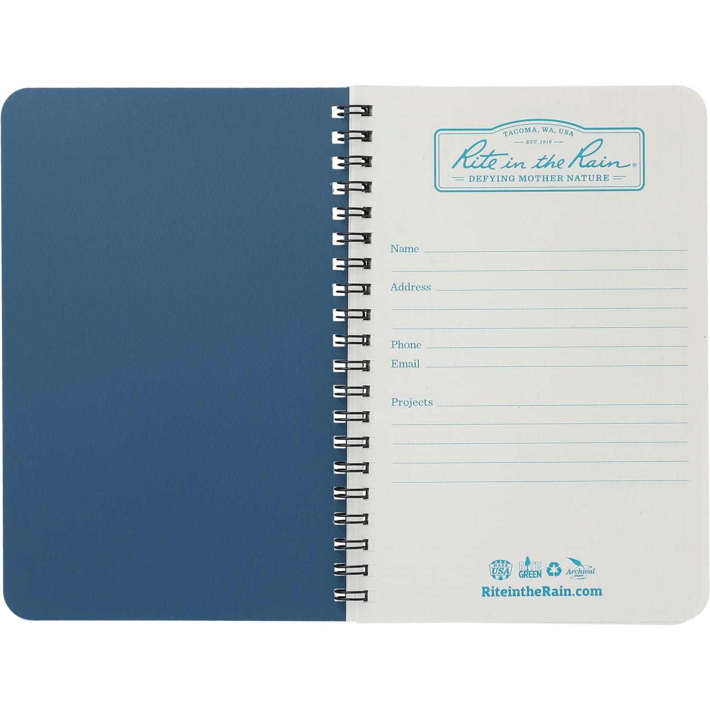 4.6” x 7” Rite in the Rain Side Spiral Notebook