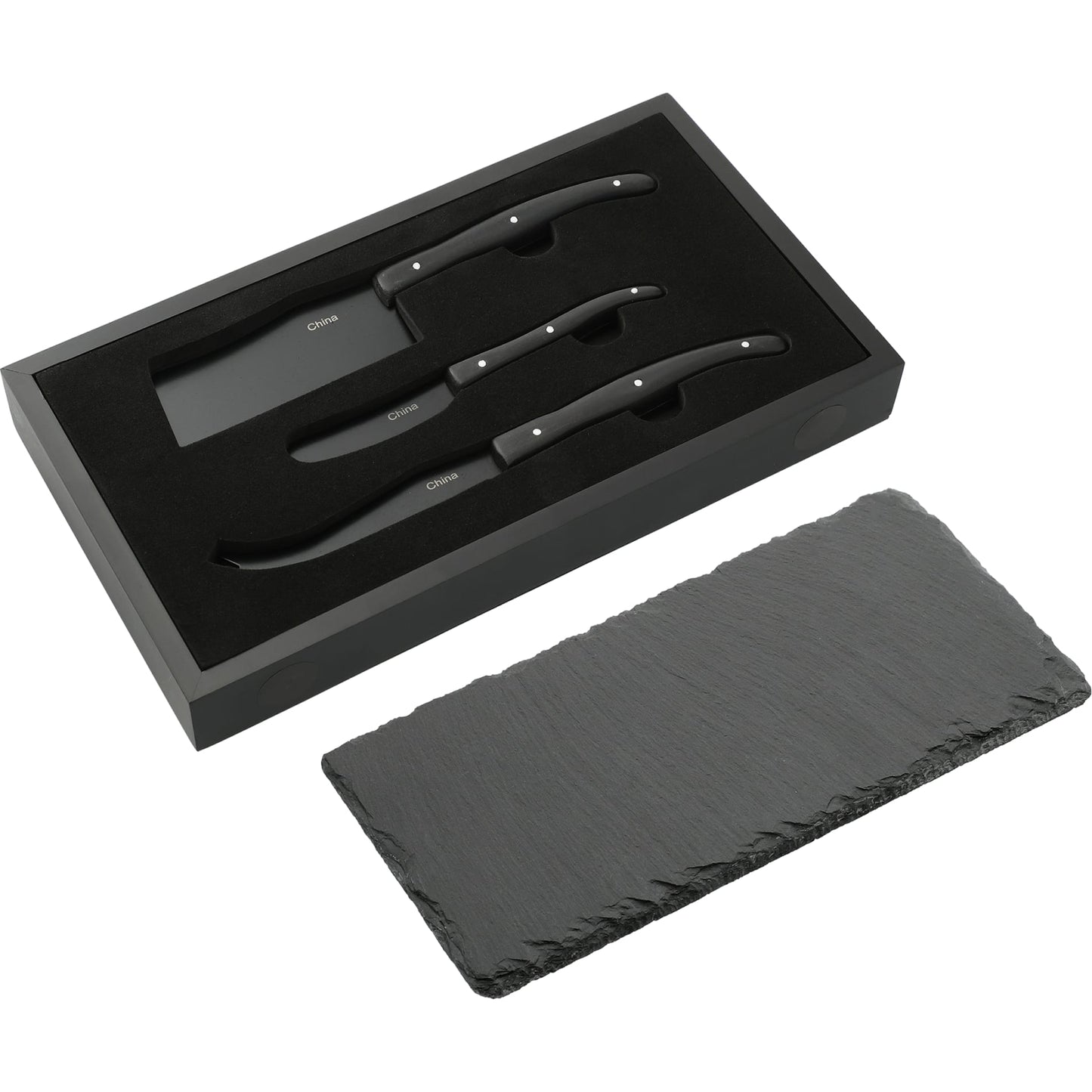 Modena Black Cheese & Serving Set