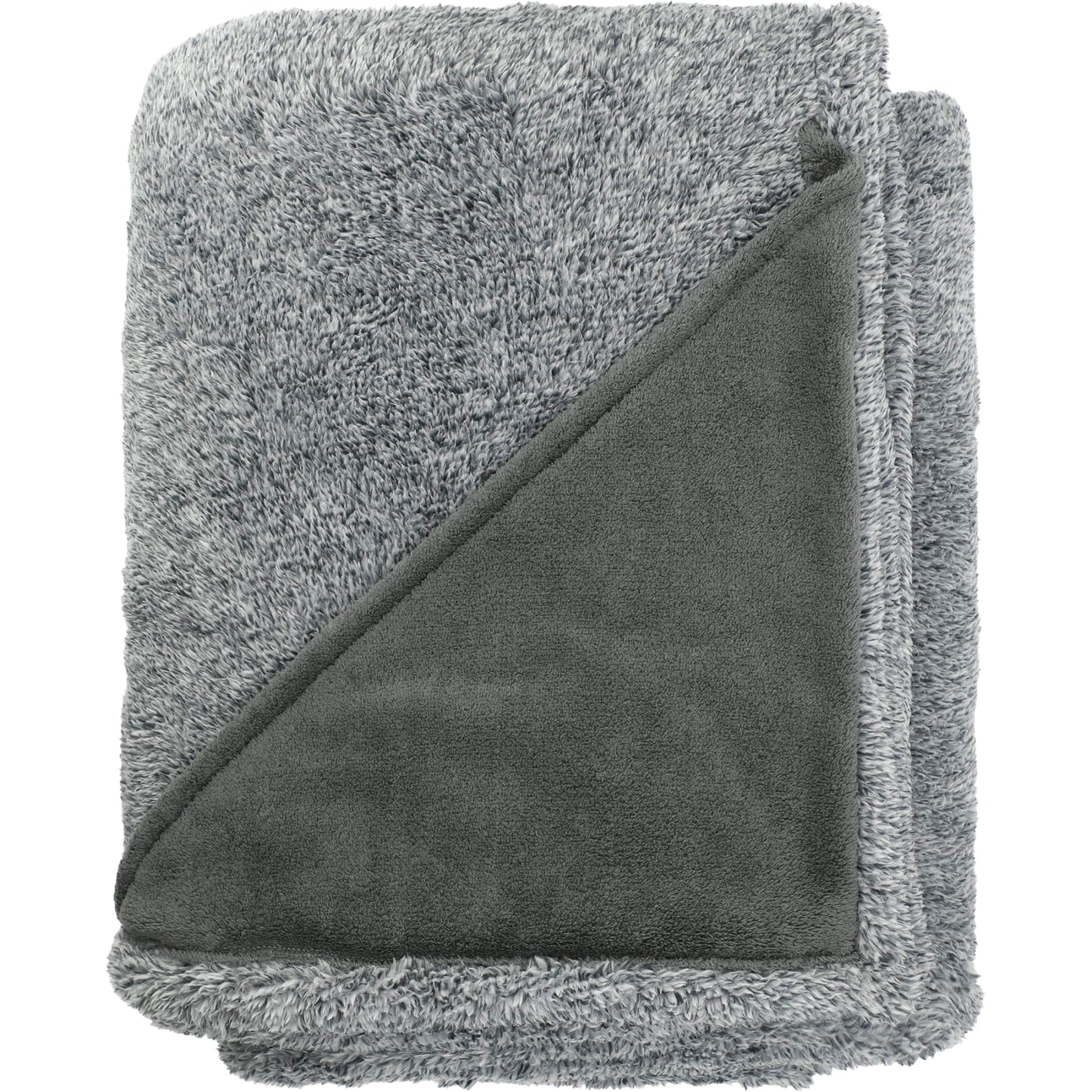 Heathered Fuzzy Fleece Blanket