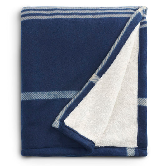 Plaid Fleece Sherpa Blanket