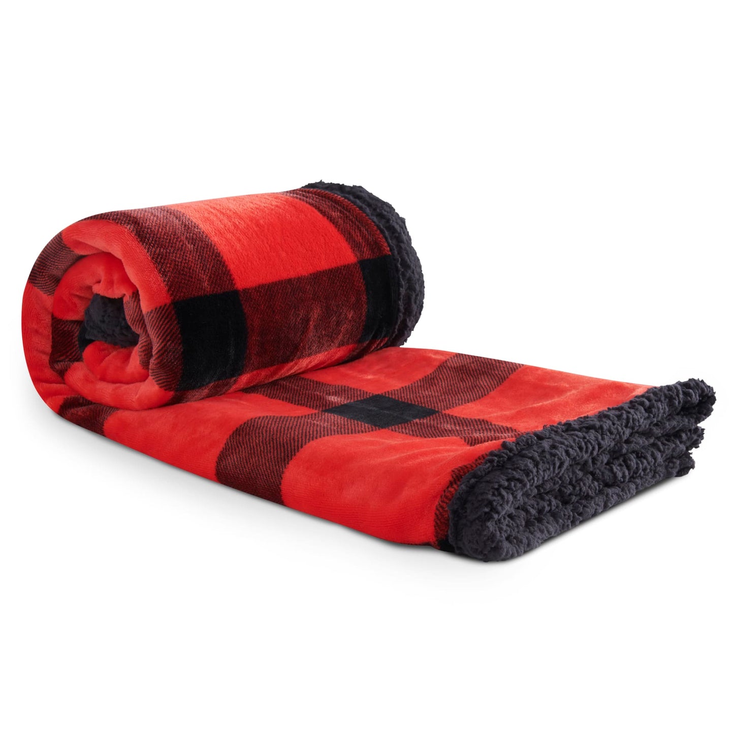 Field & Co.® Buffalo Plaid Sherpa Blanket