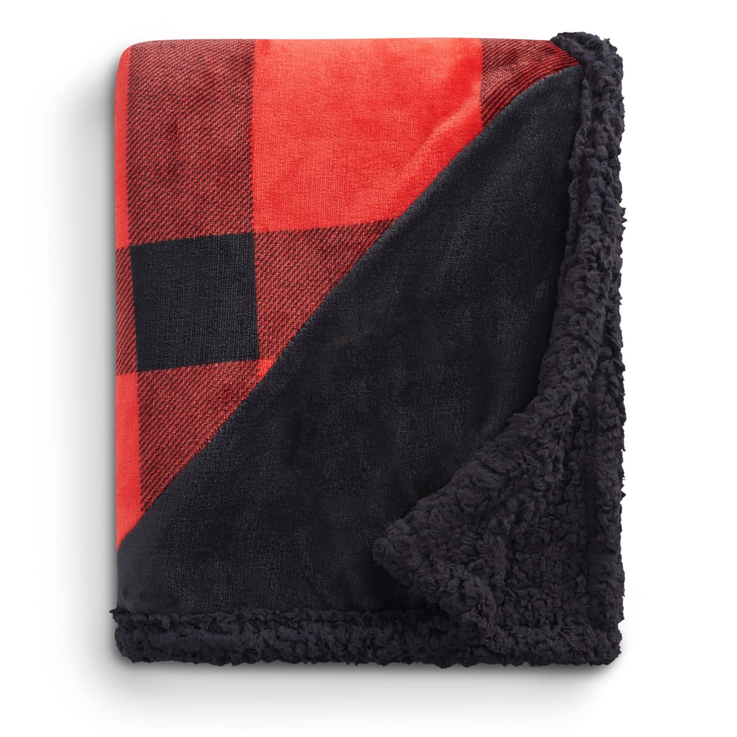 Field & Co.® Buffalo Plaid Sherpa Blanket