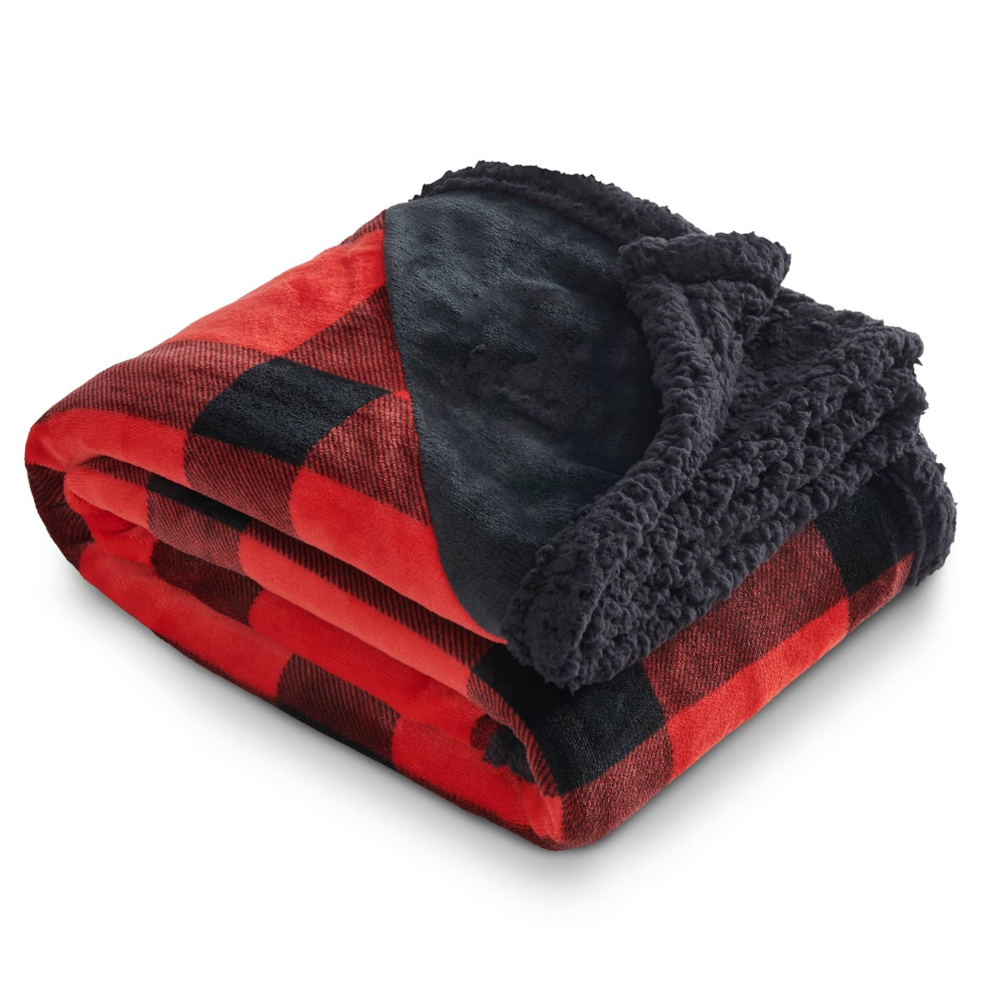 Field & Co.® Buffalo Plaid Sherpa Blanket