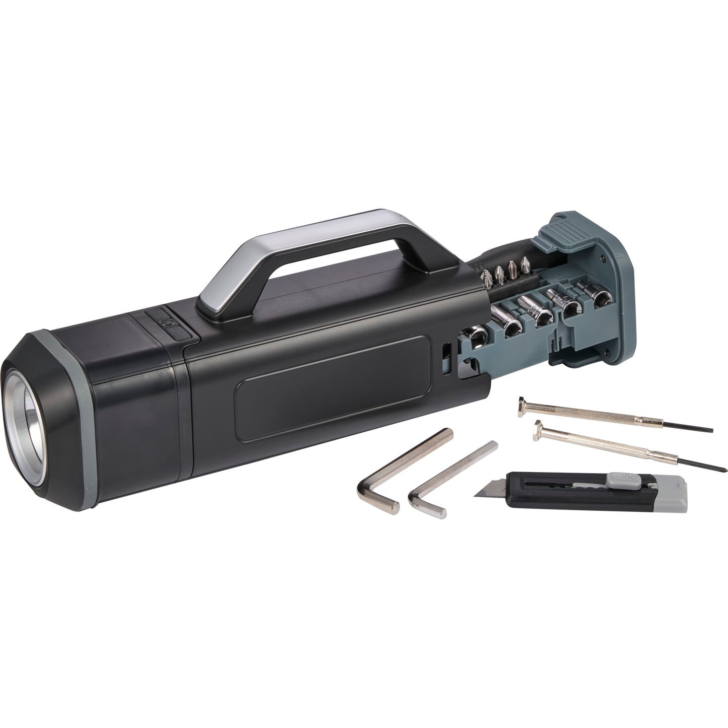 Tool Set with Rechargeable LED Flashlight