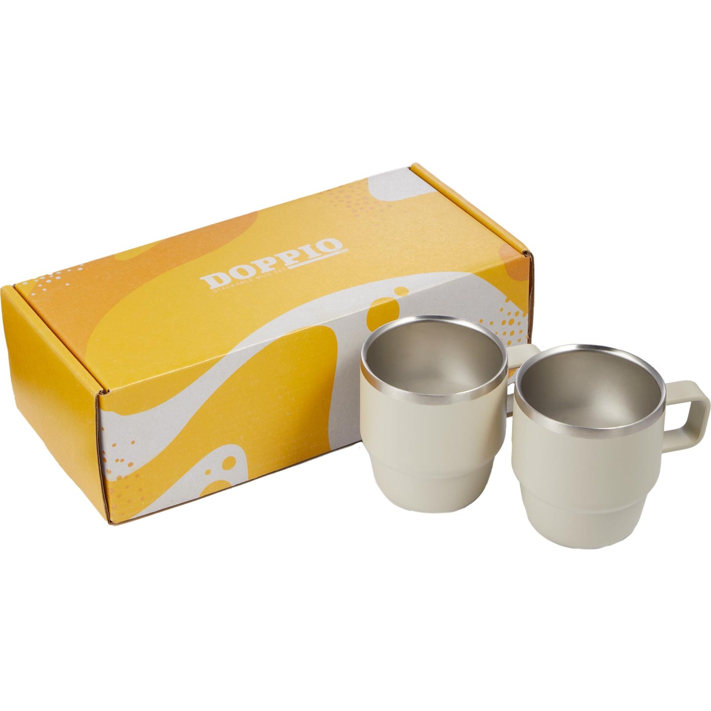 Doppio Stackable Recycled Mug Set 6oz