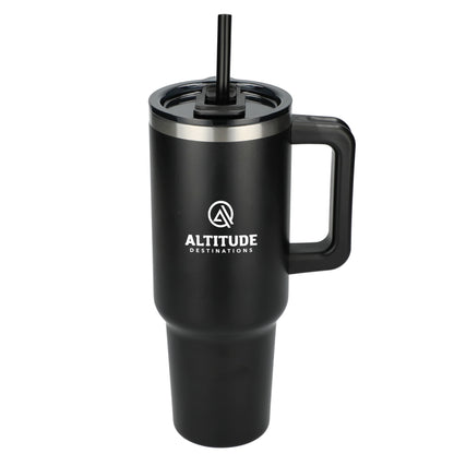 Pinnacle Recycled Travel Tumbler with Straw 40oz