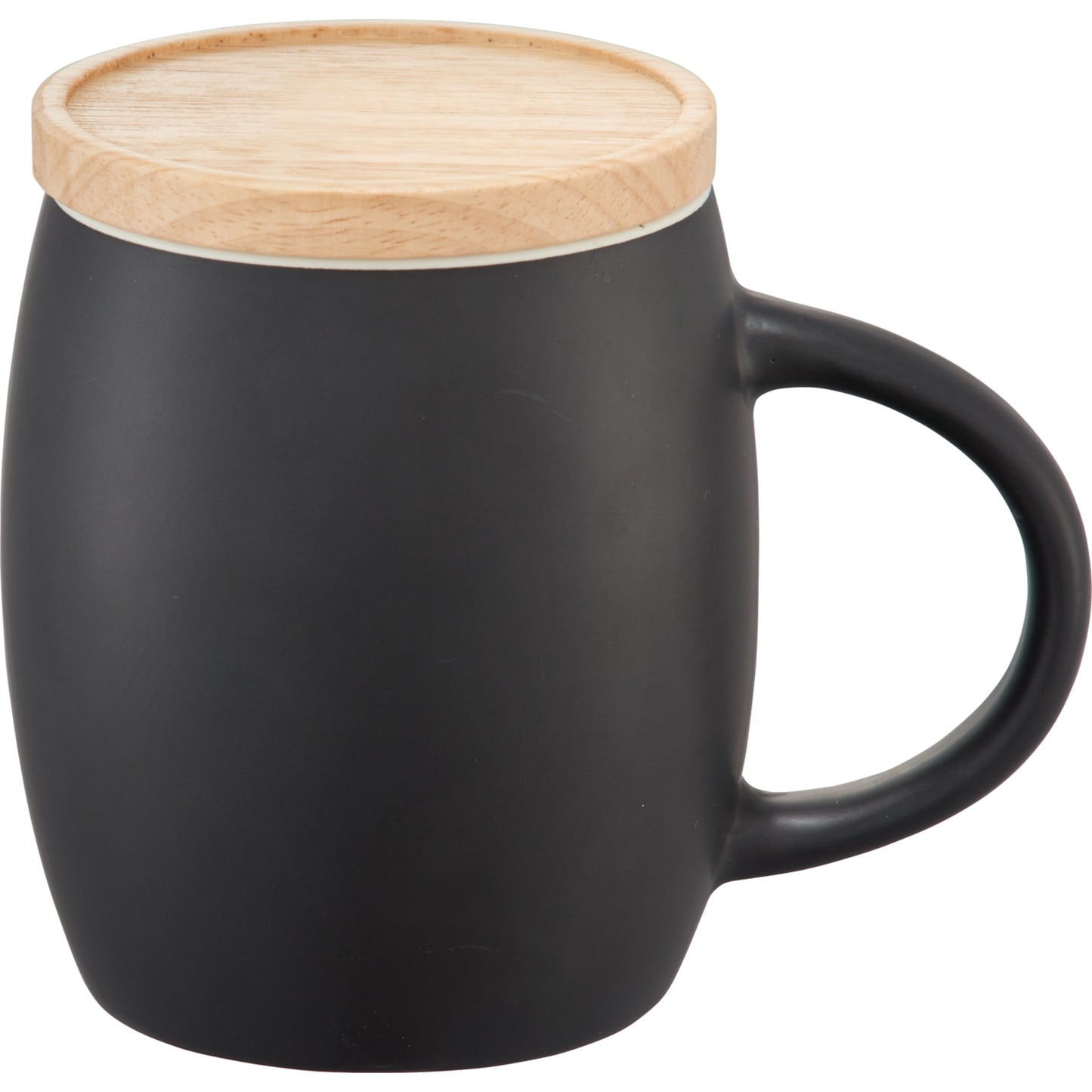 Hearth Ceramic Mug with Wood Lid/Coaster 15oz