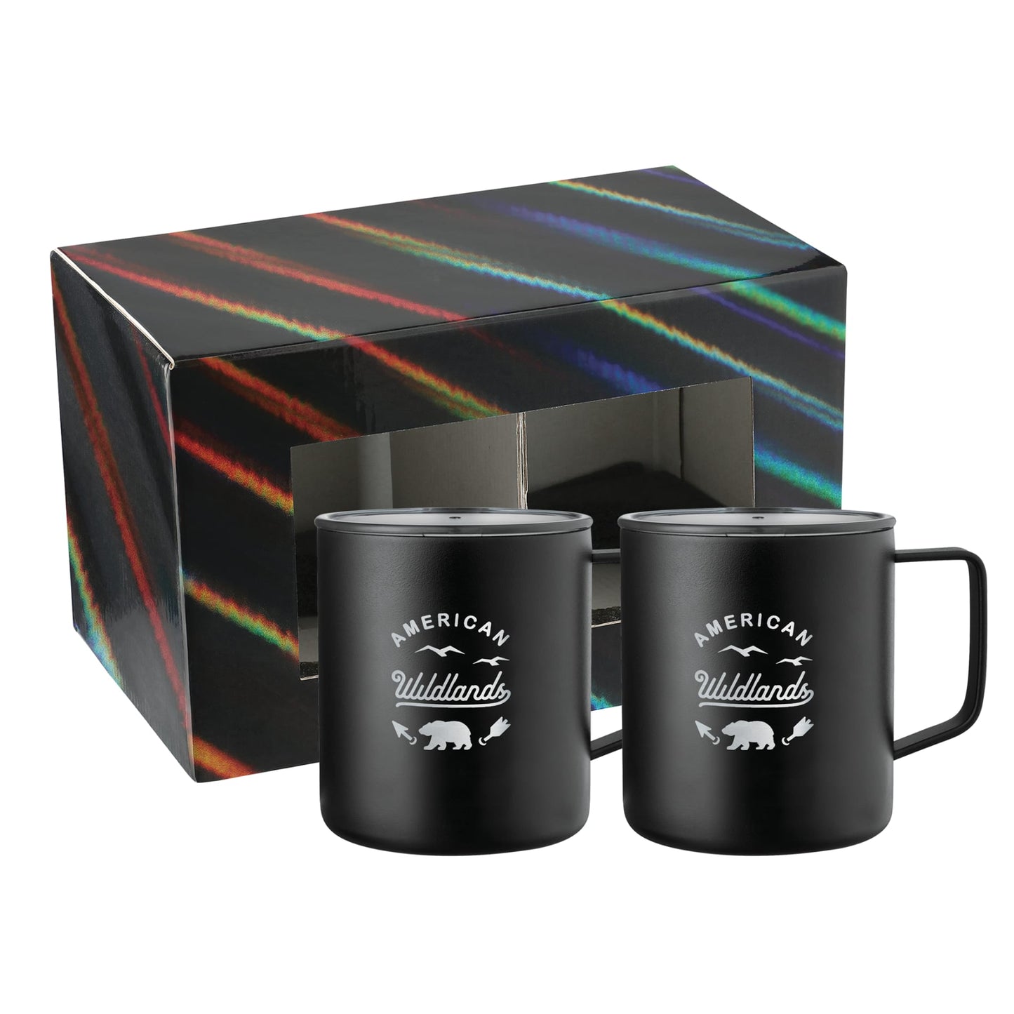 Rover Camp Mug 14oz Powder coated 2 in 1 Gift Set