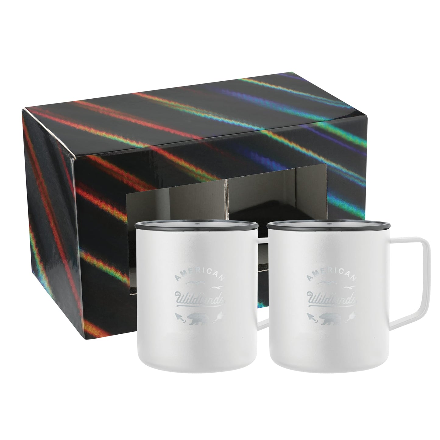 Rover Camp Mug 14oz Powder coated 2 in 1 Gift Set