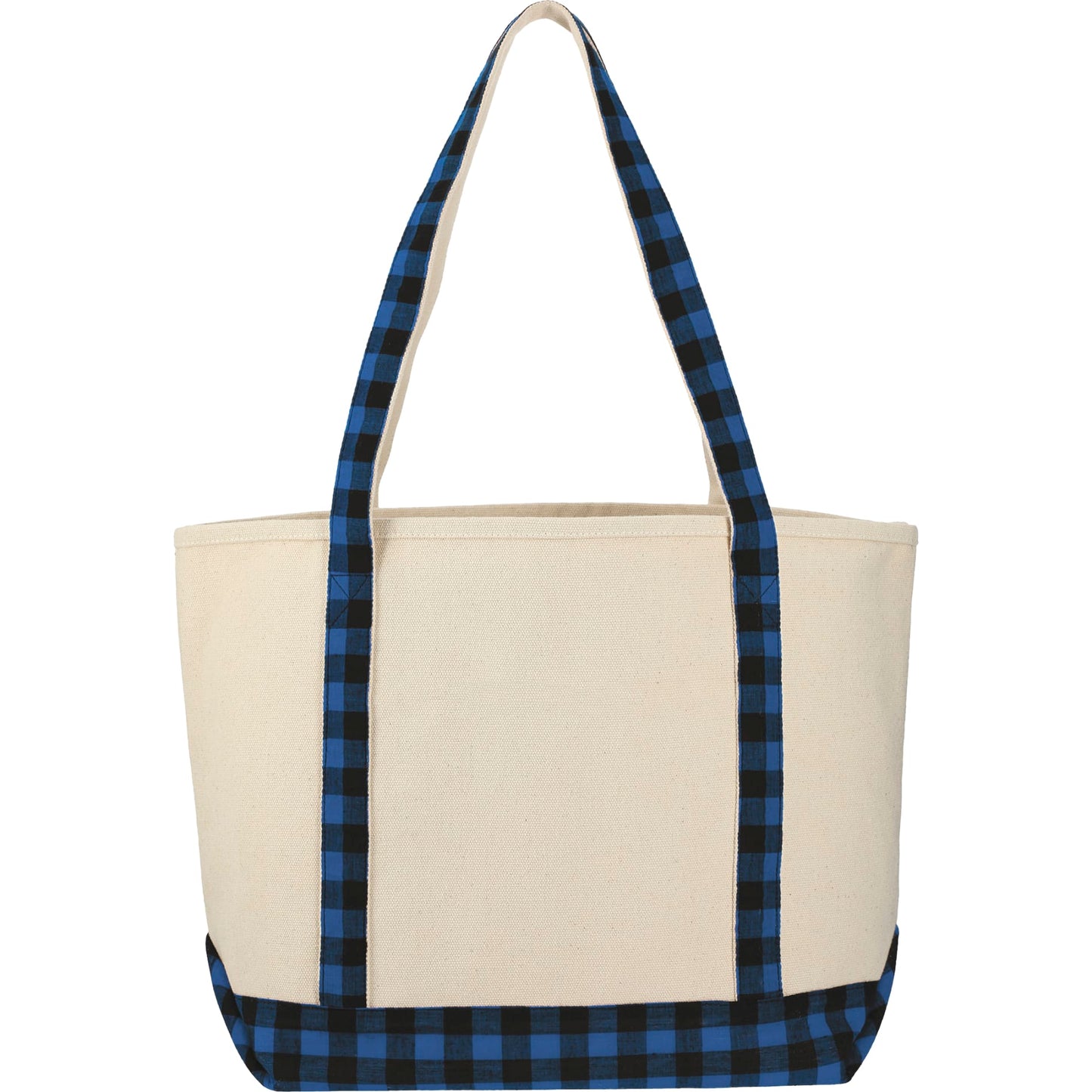 Buffalo Plaid 18oz Cotton Boat Tote