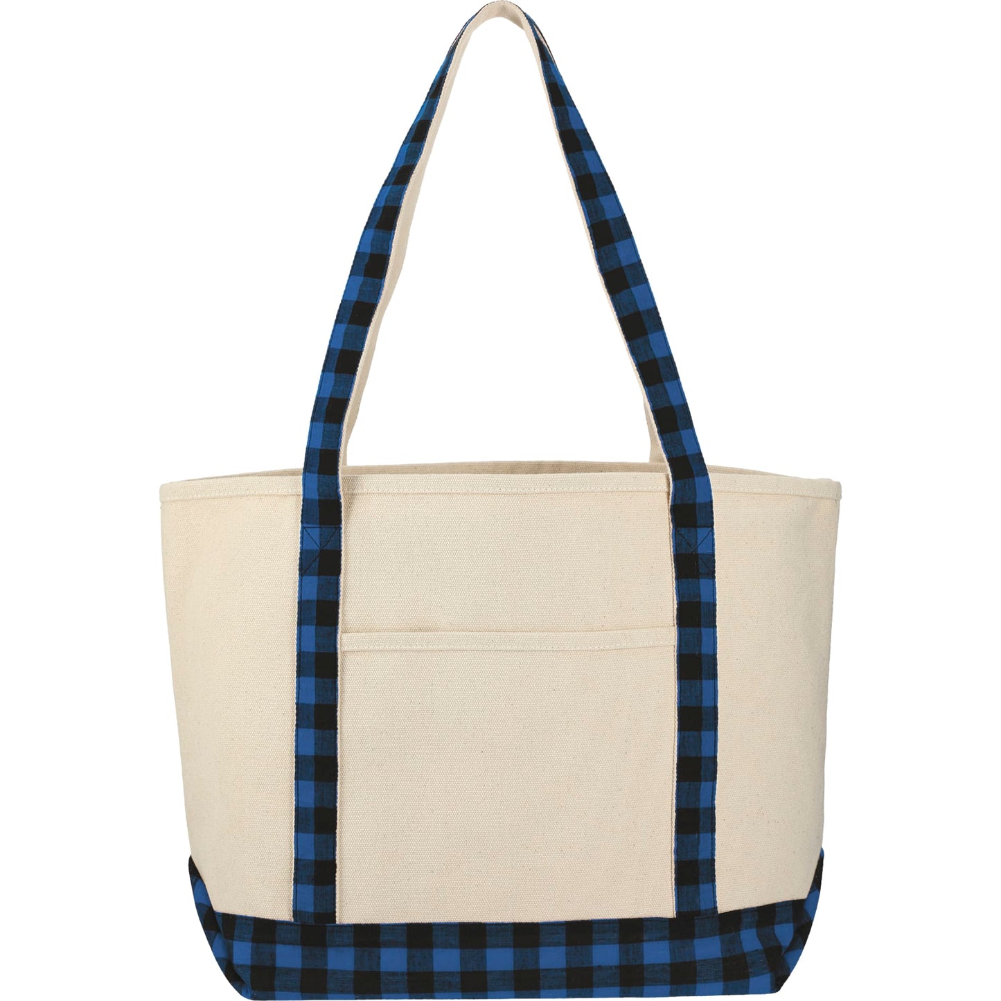 Buffalo Plaid 18oz Cotton Boat Tote