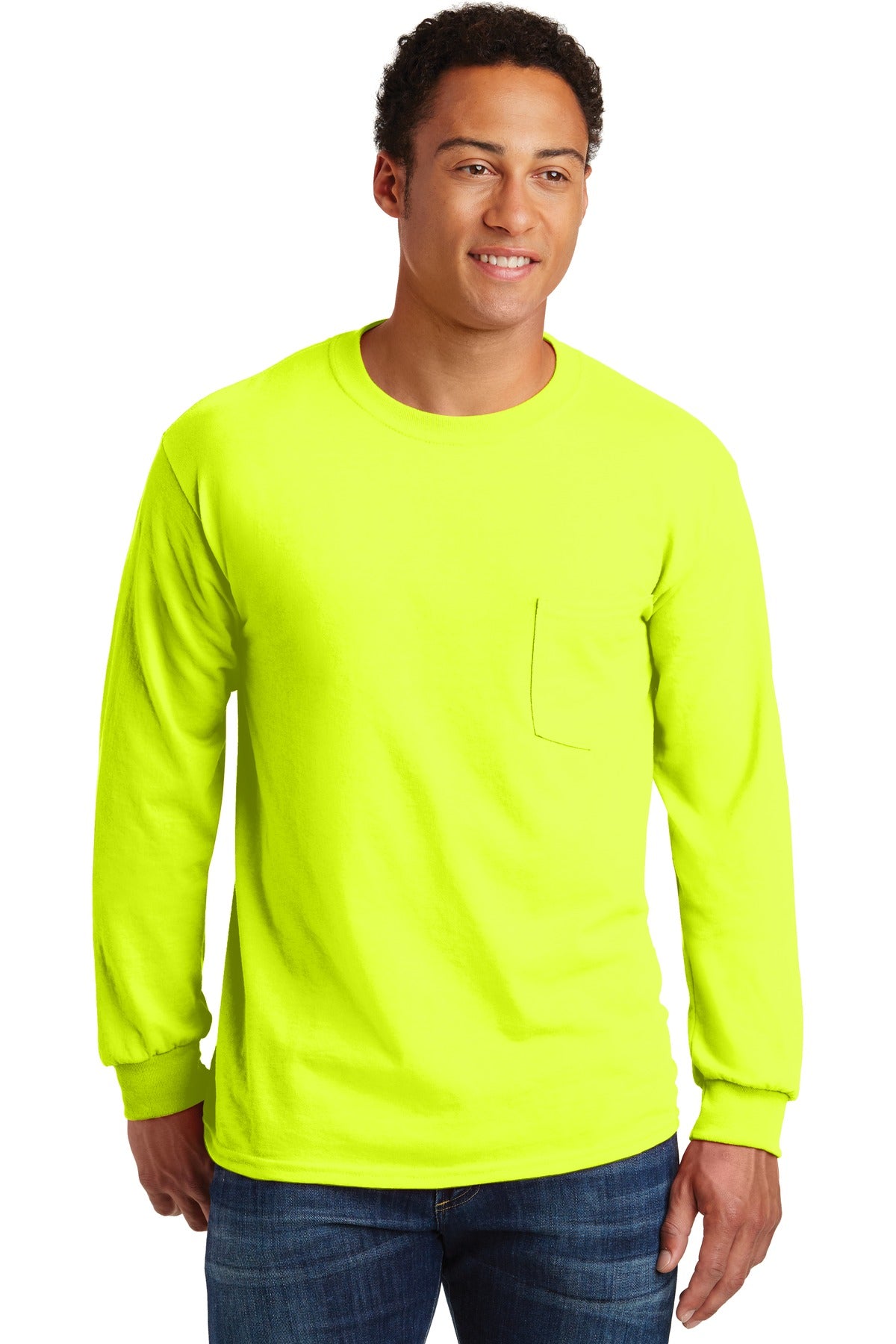 Gildan® - Ultra Cotton® 100% US Cotton Long Sleeve T-Shirt with Pocket