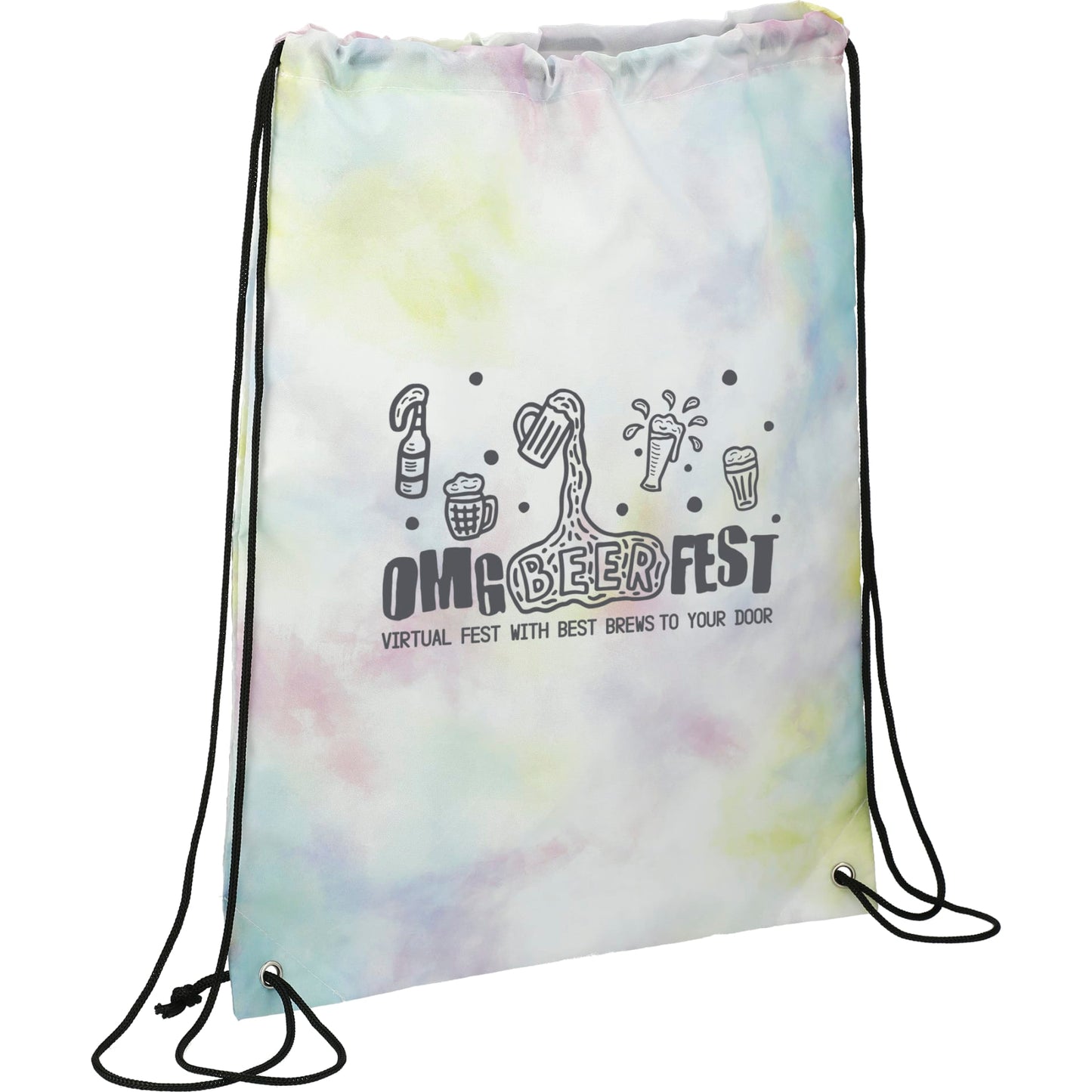 Tie Dyed Drawstring Bag