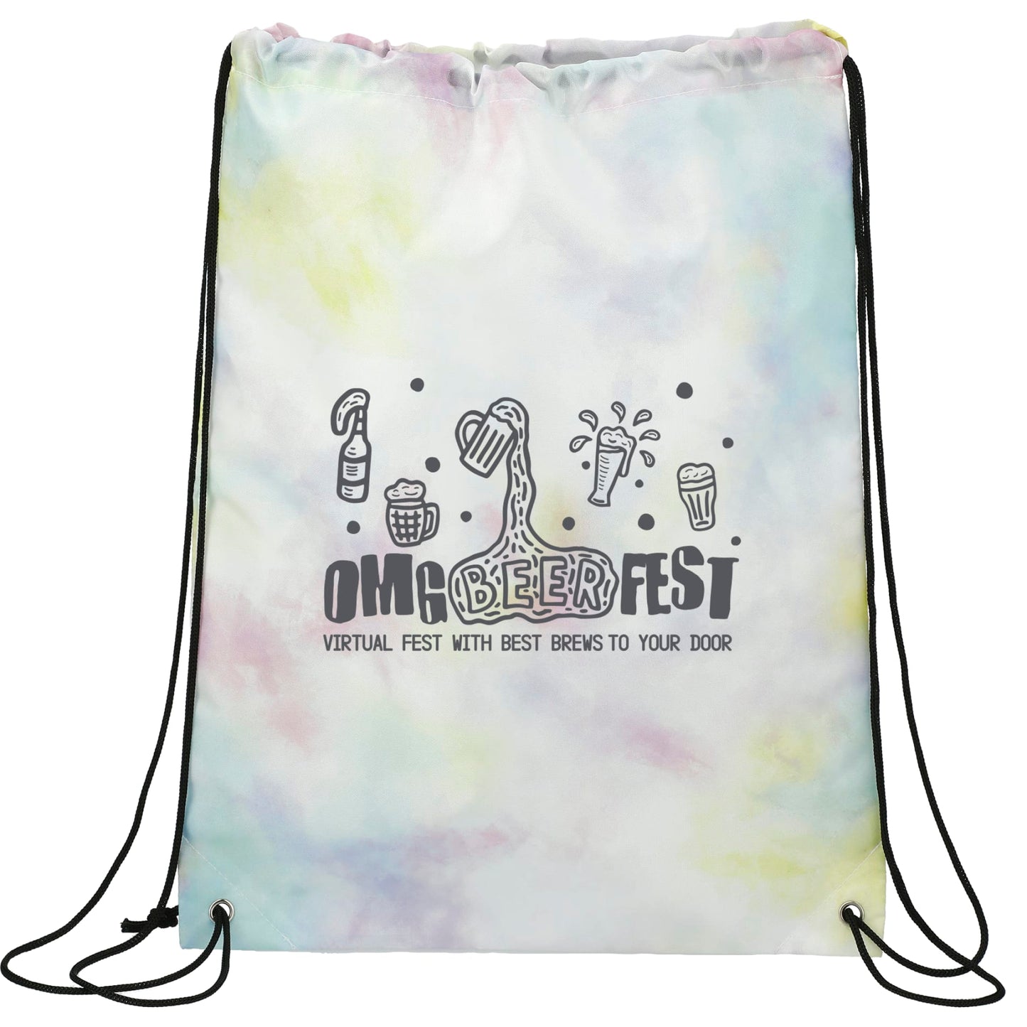 Tie Dyed Drawstring Bag