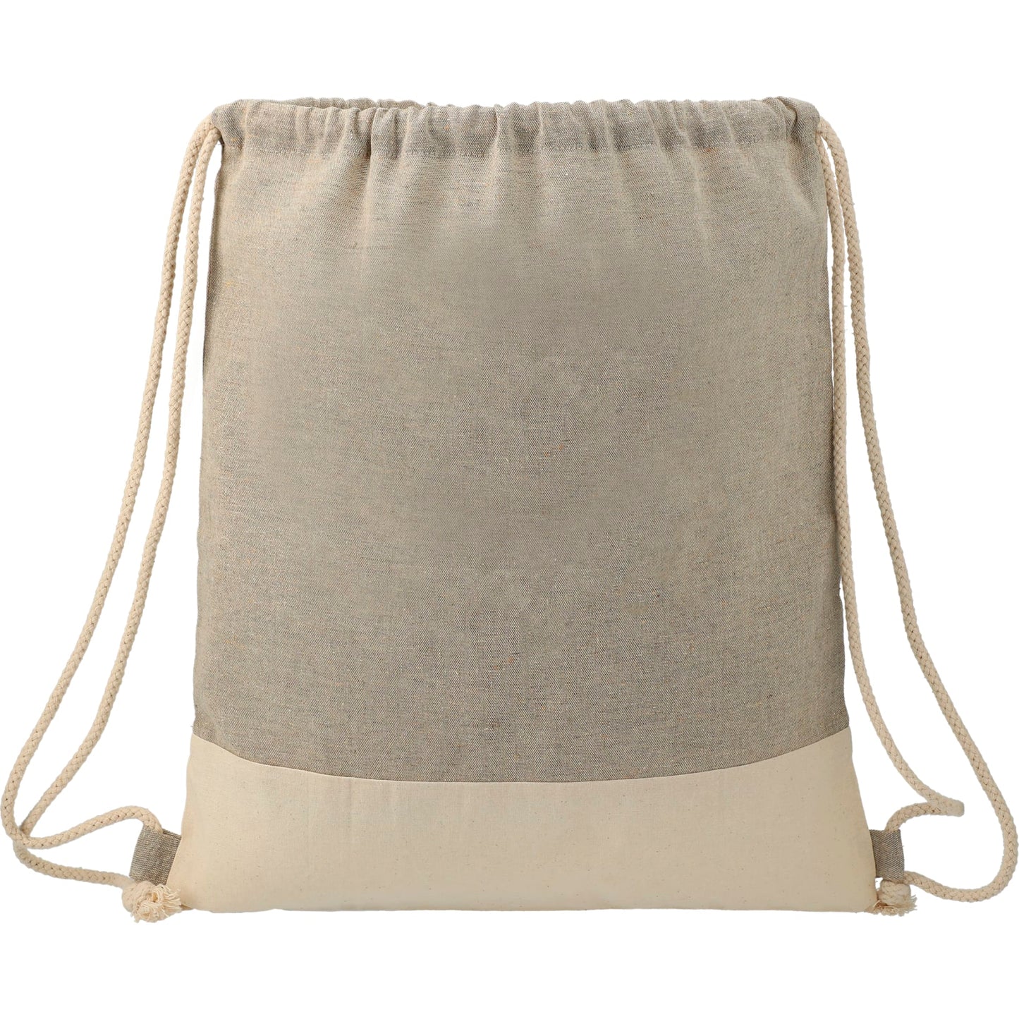 Split Recycled Cotton Drawstring Bag