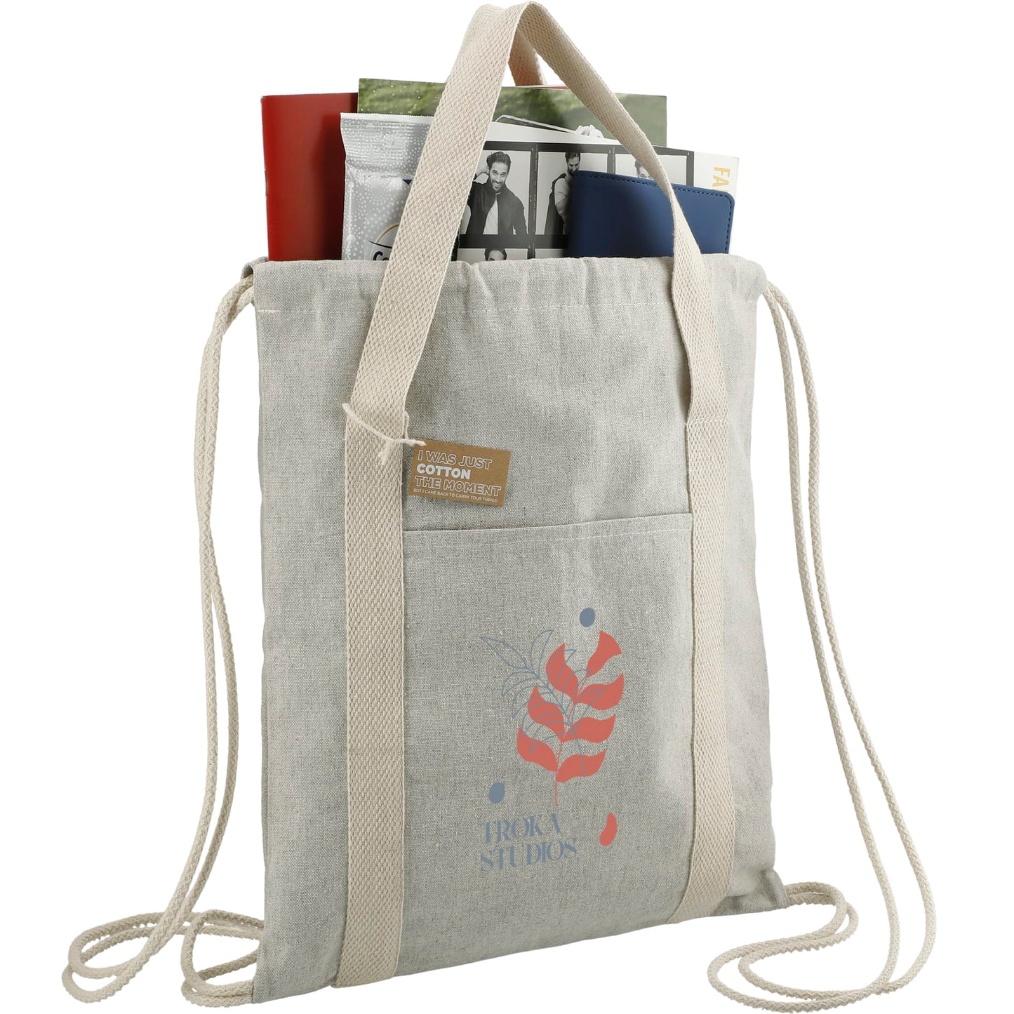 Repose 5oz. Recycled Cotton Drawstring Bag