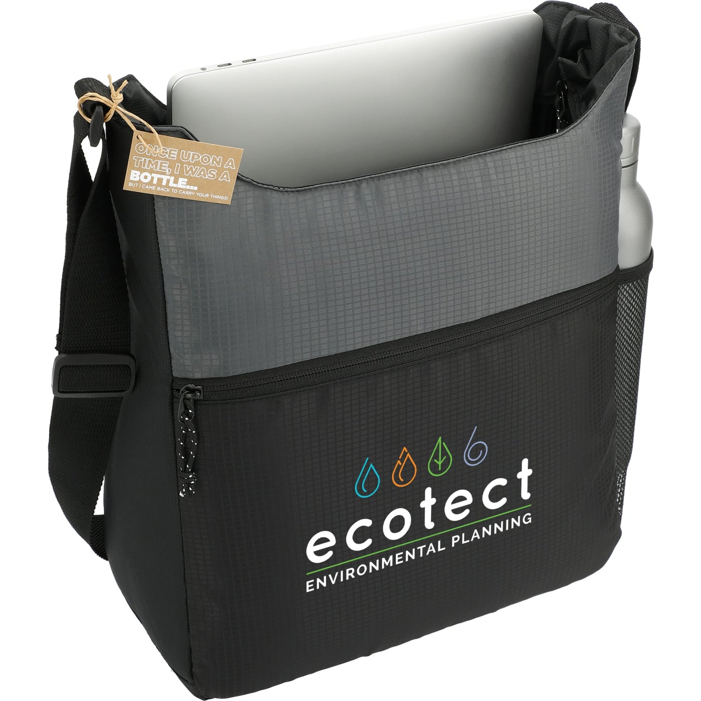 NBN Trailhead Recycled Zippered Tote with Full Color Print