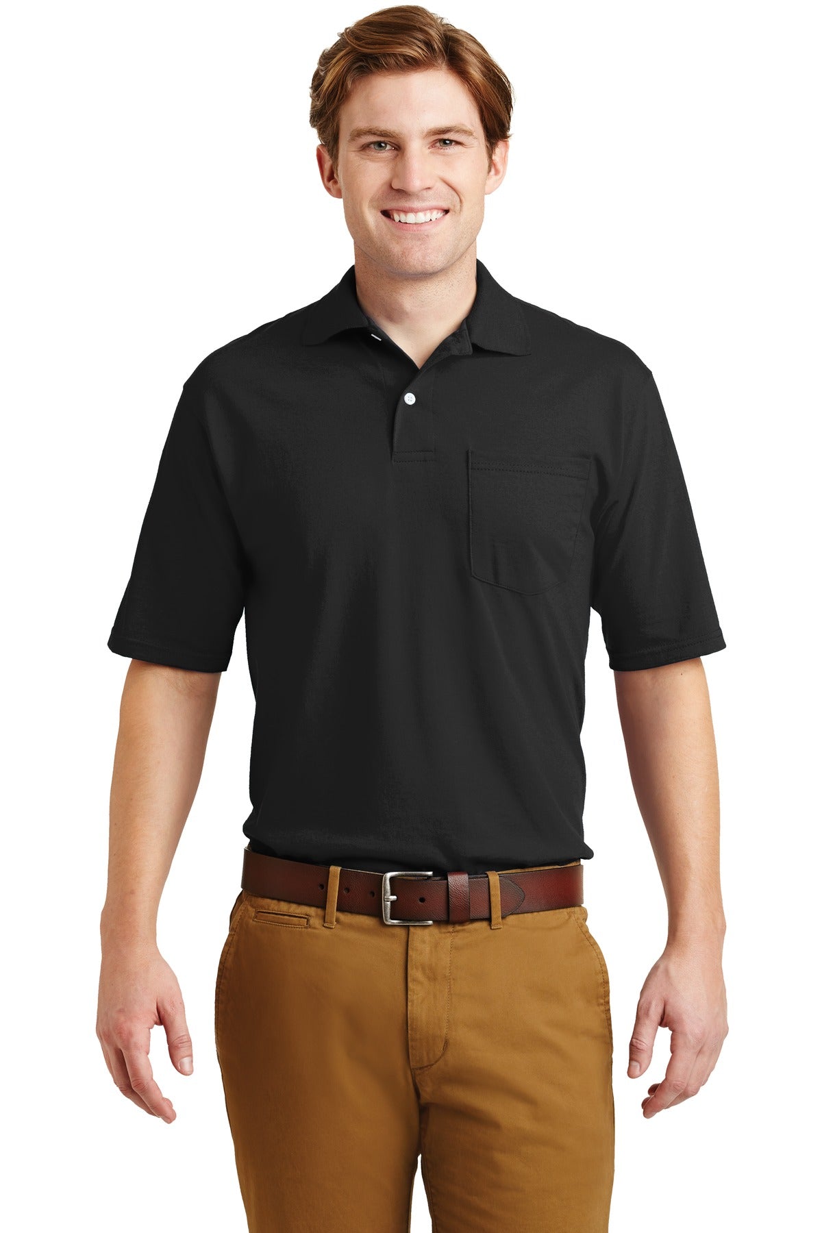 Jerzees® -SpotShield 5.4-Ounce Jersey Knit Sport Shirt with Pocket