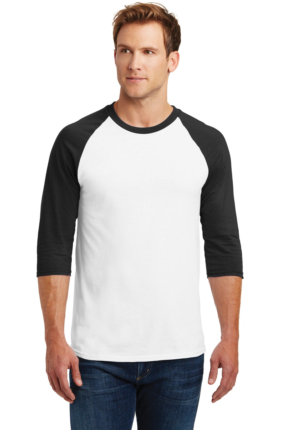 Gildan® Heavy Cotton 3/4-Sleeve Raglan T-Shirt