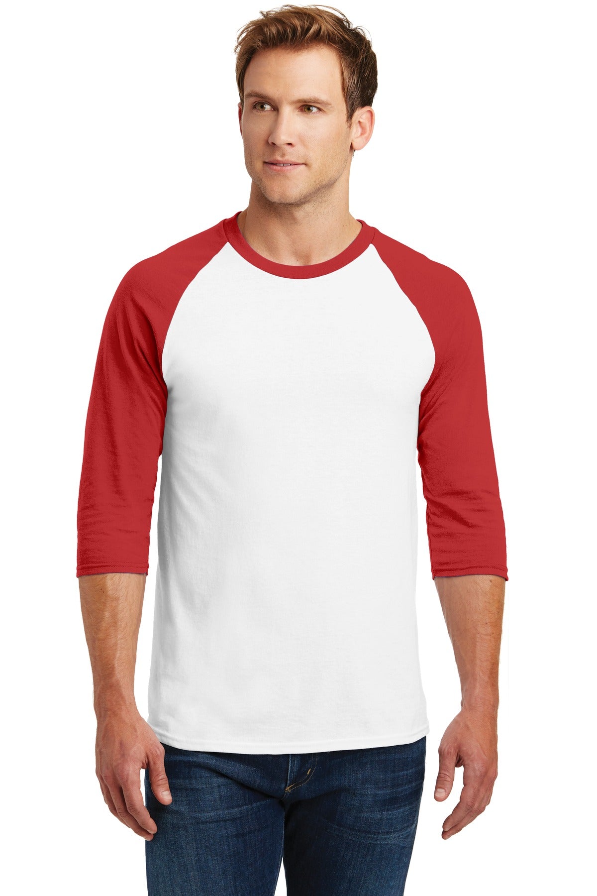 Gildan® Heavy Cotton 3/4-Sleeve Raglan T-Shirt