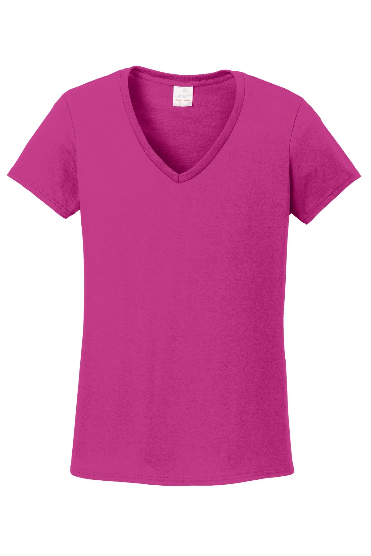 Gildan® Women's Heavy Cotton 100% Cotton V-Neck T-Shirt