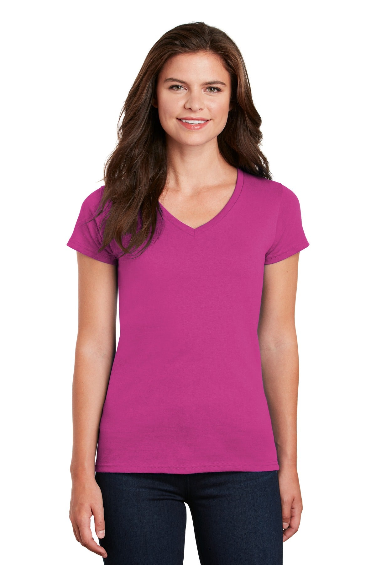 Gildan® Women's Heavy Cotton 100% Cotton V-Neck T-Shirt