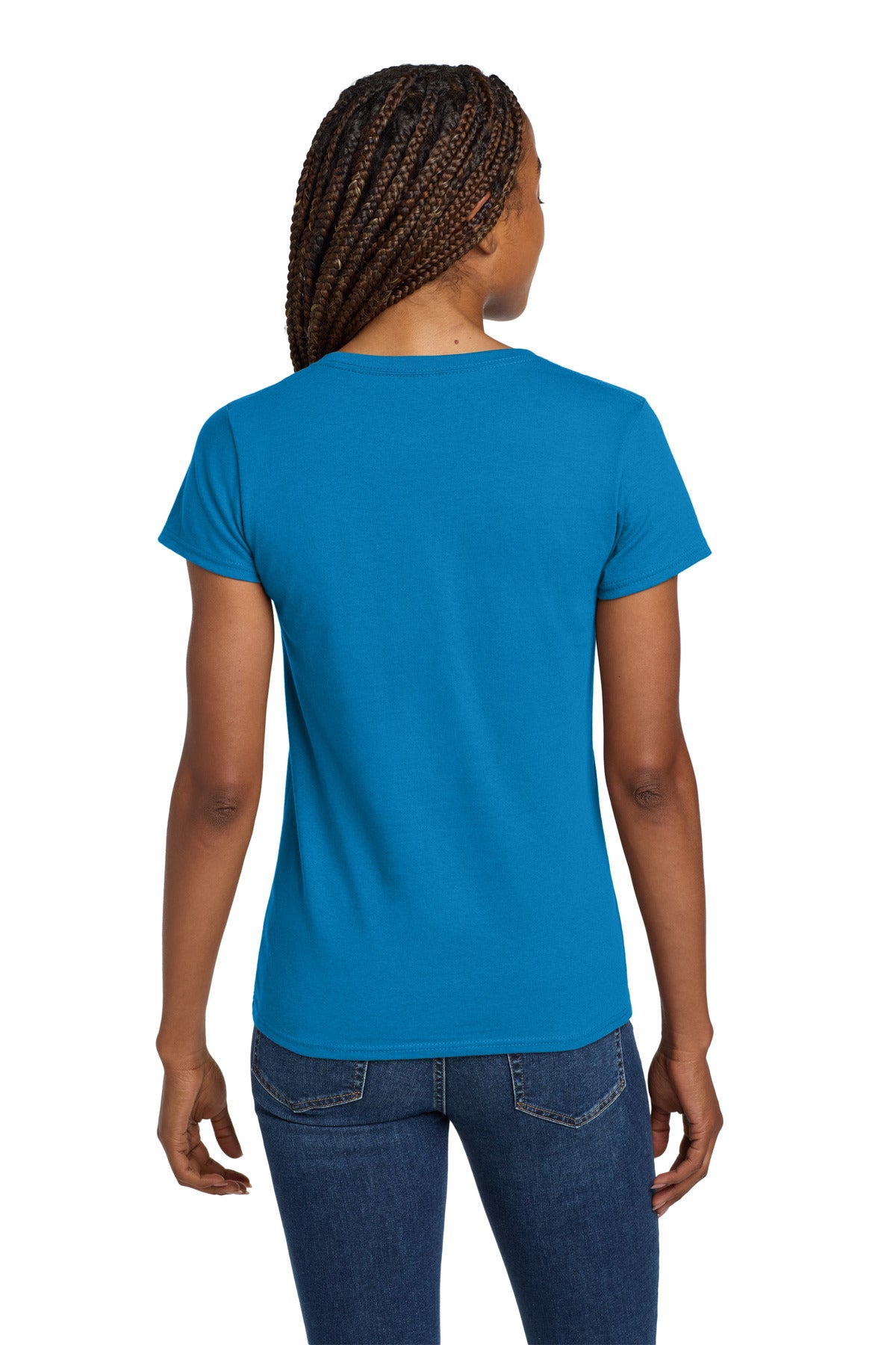 Gildan® Women's Heavy Cotton 100% Cotton V-Neck T-Shirt