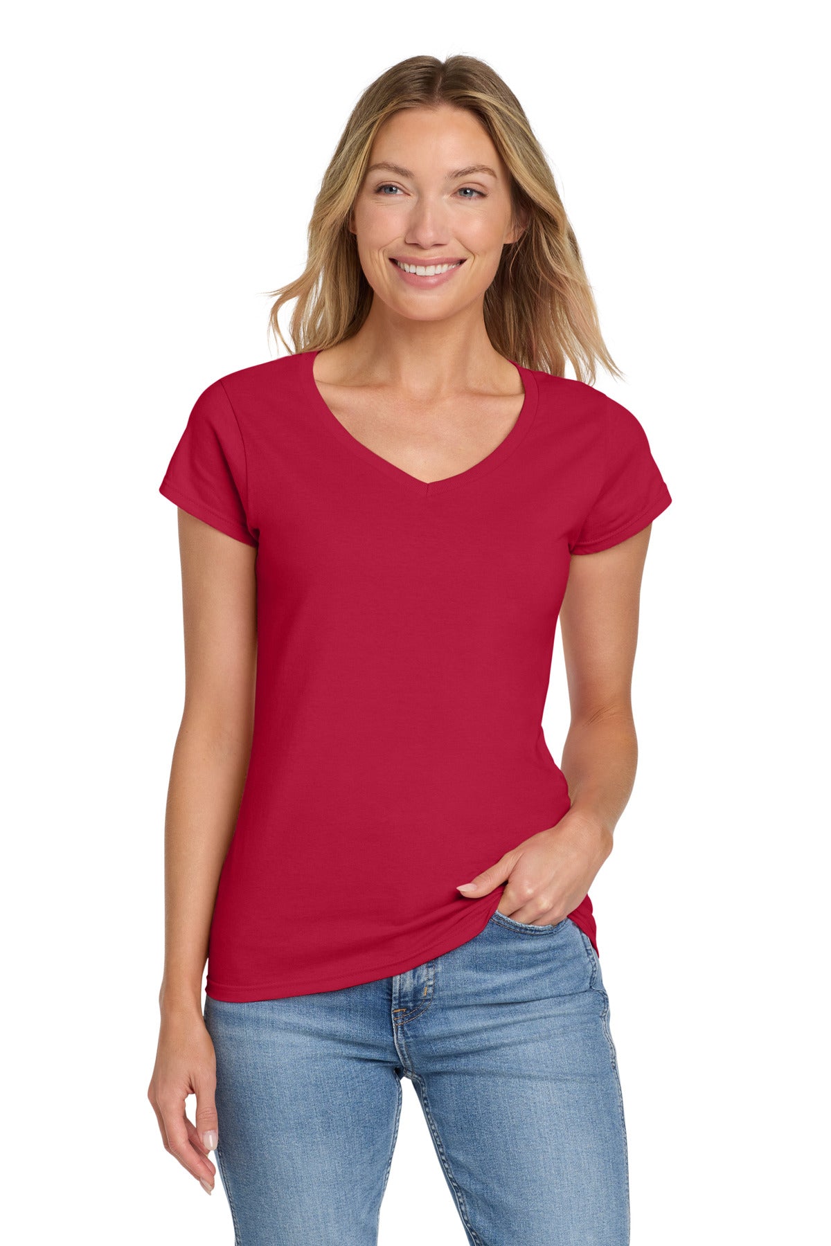 Gildan Softstyle® Women's Fit V-Neck T-Shirt