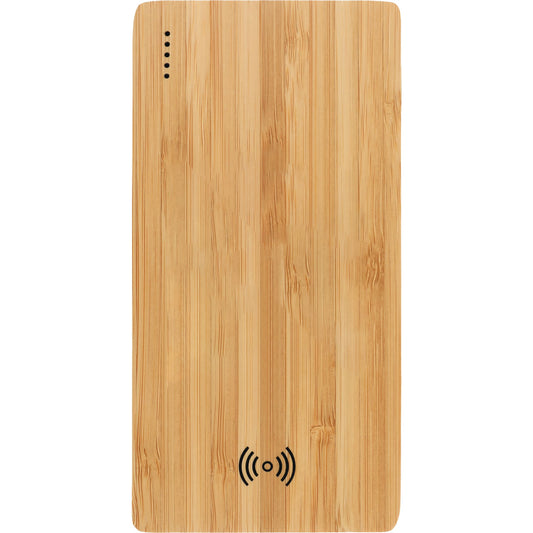 FSC® 100% Bamboo 5000 mAh Wireless Power Bank