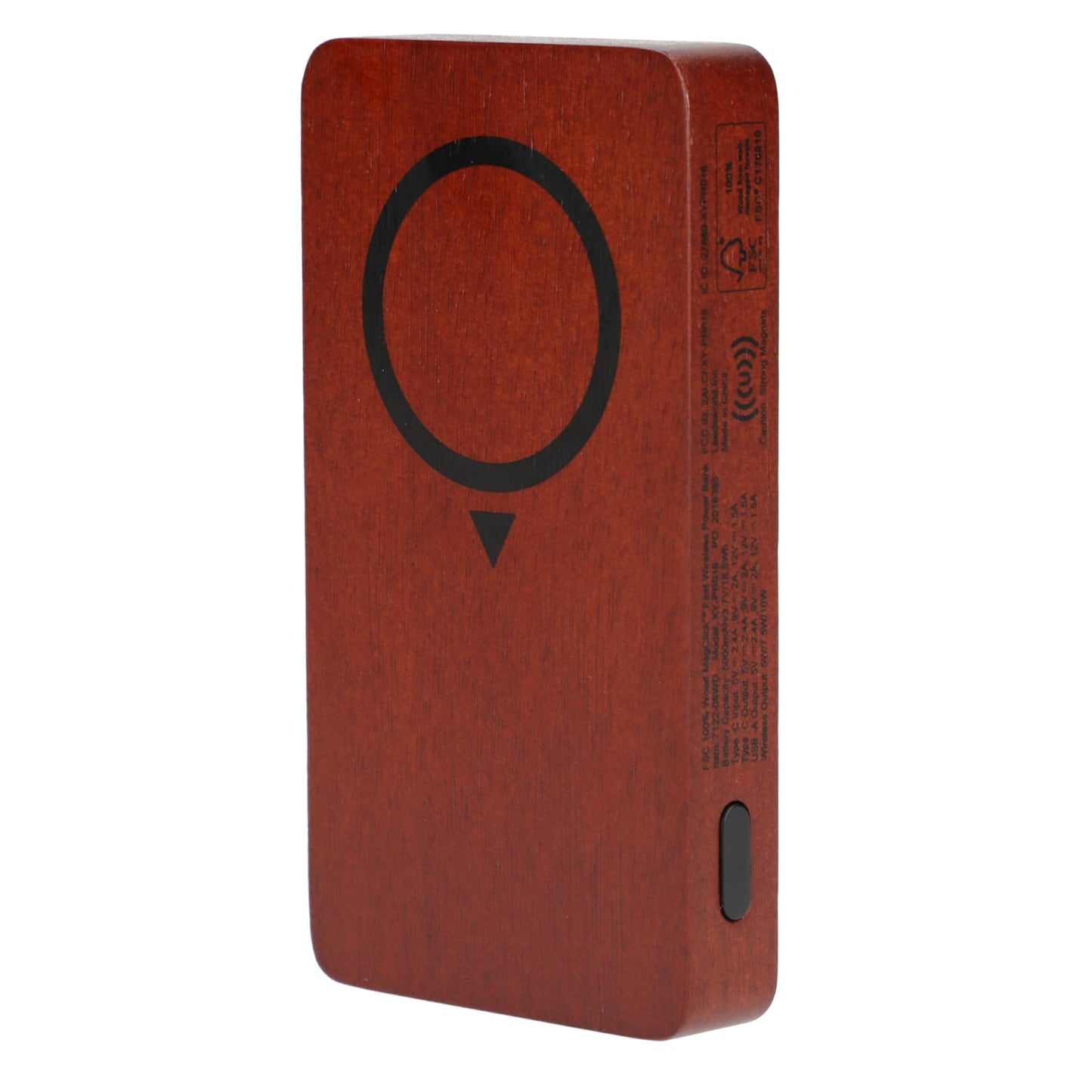 FSC® 100% Wood MagClick™ Fast Wireless Power Bank