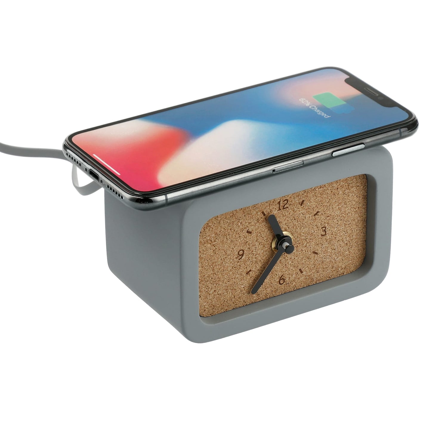 Set in Stone Wireless Charging Desk Clock