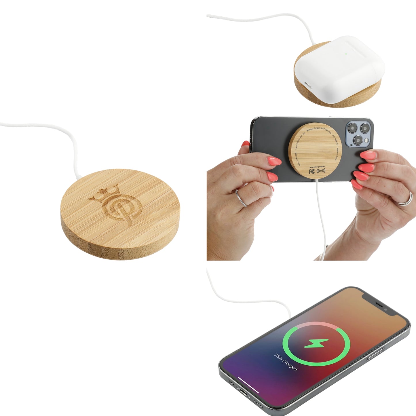 FSC® 100% Bamboo MagClick™ Fast Wireless Pad