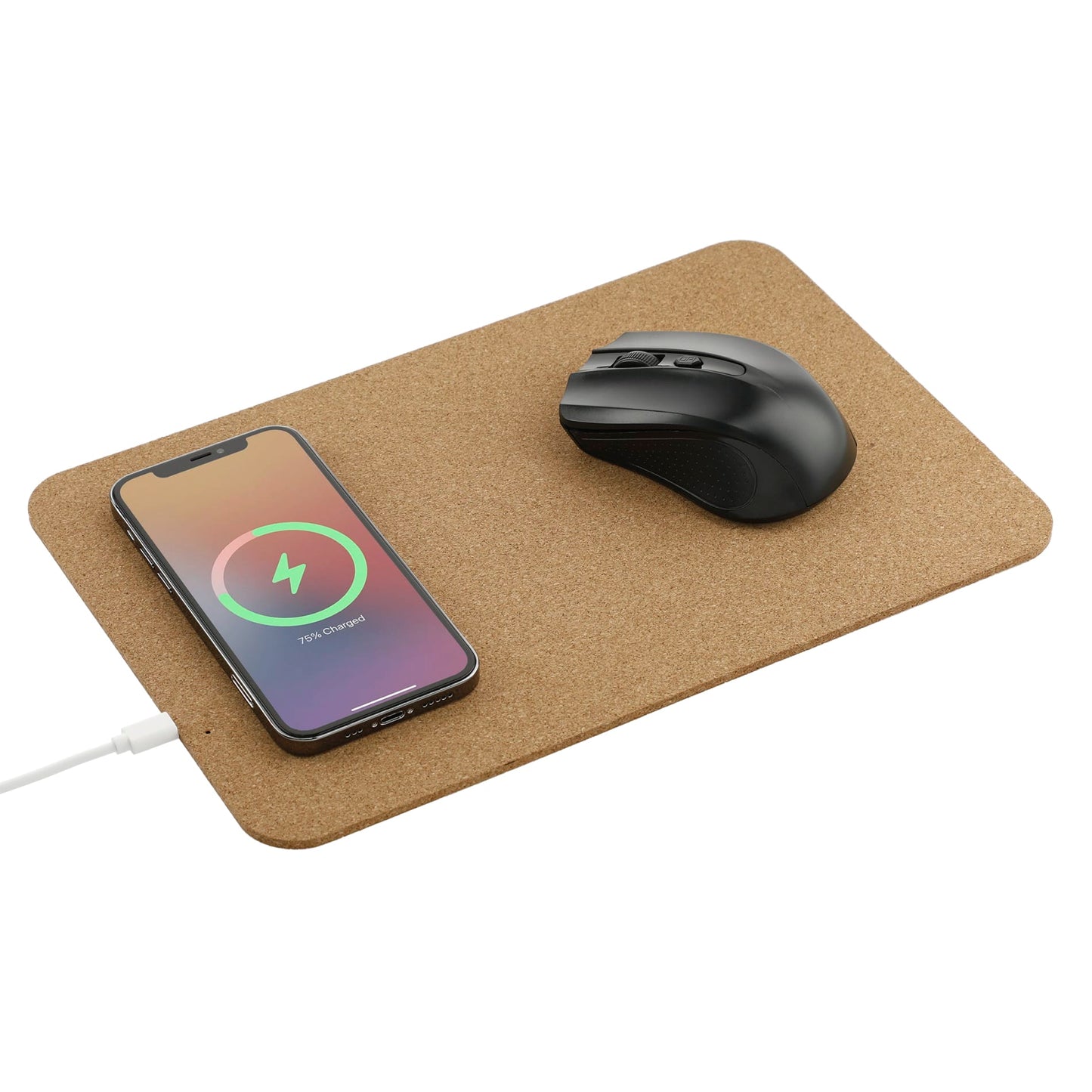 Cork Fast Wireless Charging Mouse Pad