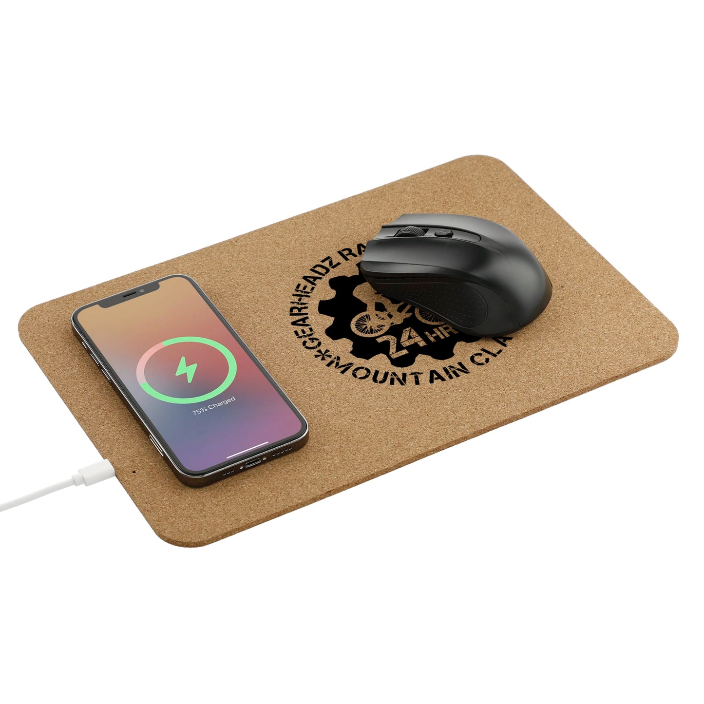 Cork Fast Wireless Charging Mouse Pad