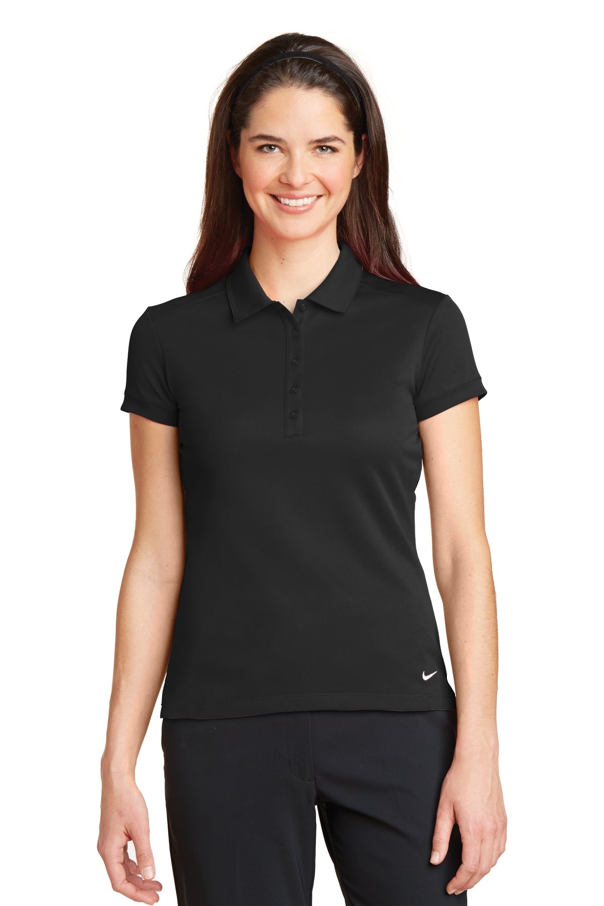 Nike Women's Dri-FIT Solid Icon Pique Modern Fit Polo