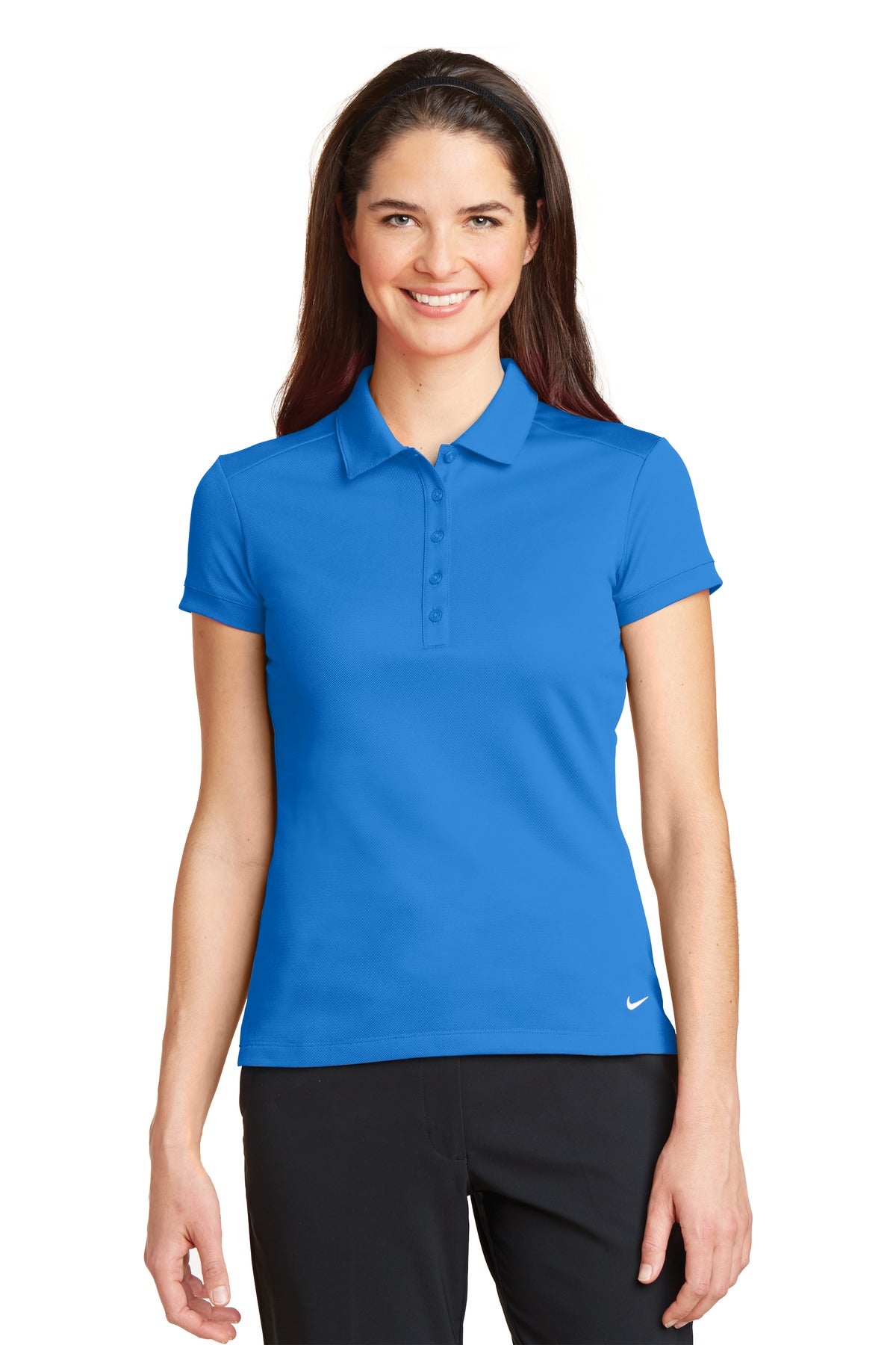 Nike Women's Dri-FIT Solid Icon Pique Modern Fit Polo