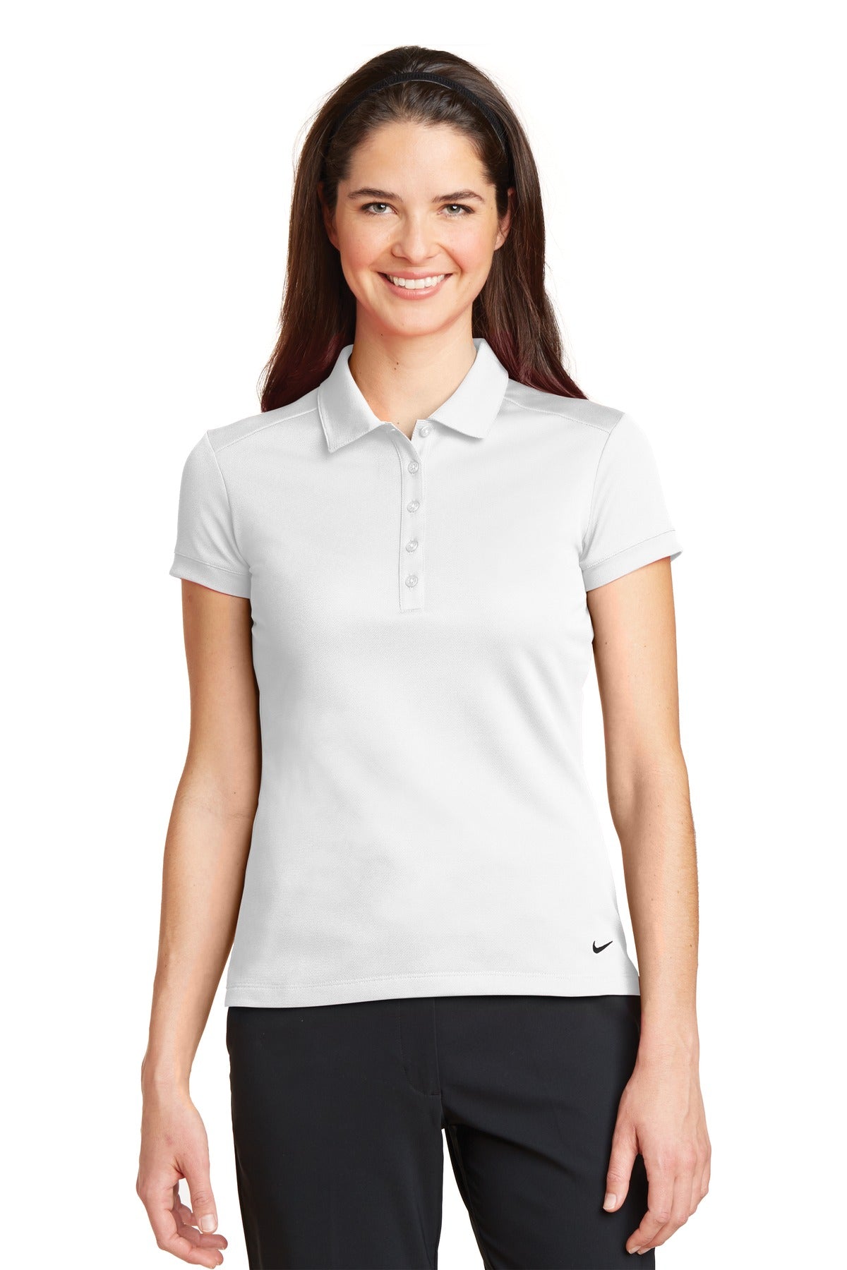 Nike Women's Dri-FIT Solid Icon Pique Modern Fit Polo