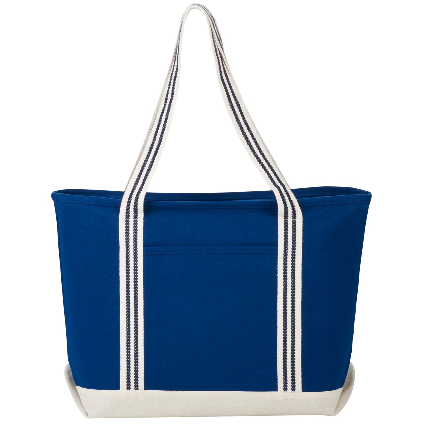 Atlantic Stripe 20oz Cotton Zippered Boat Tote