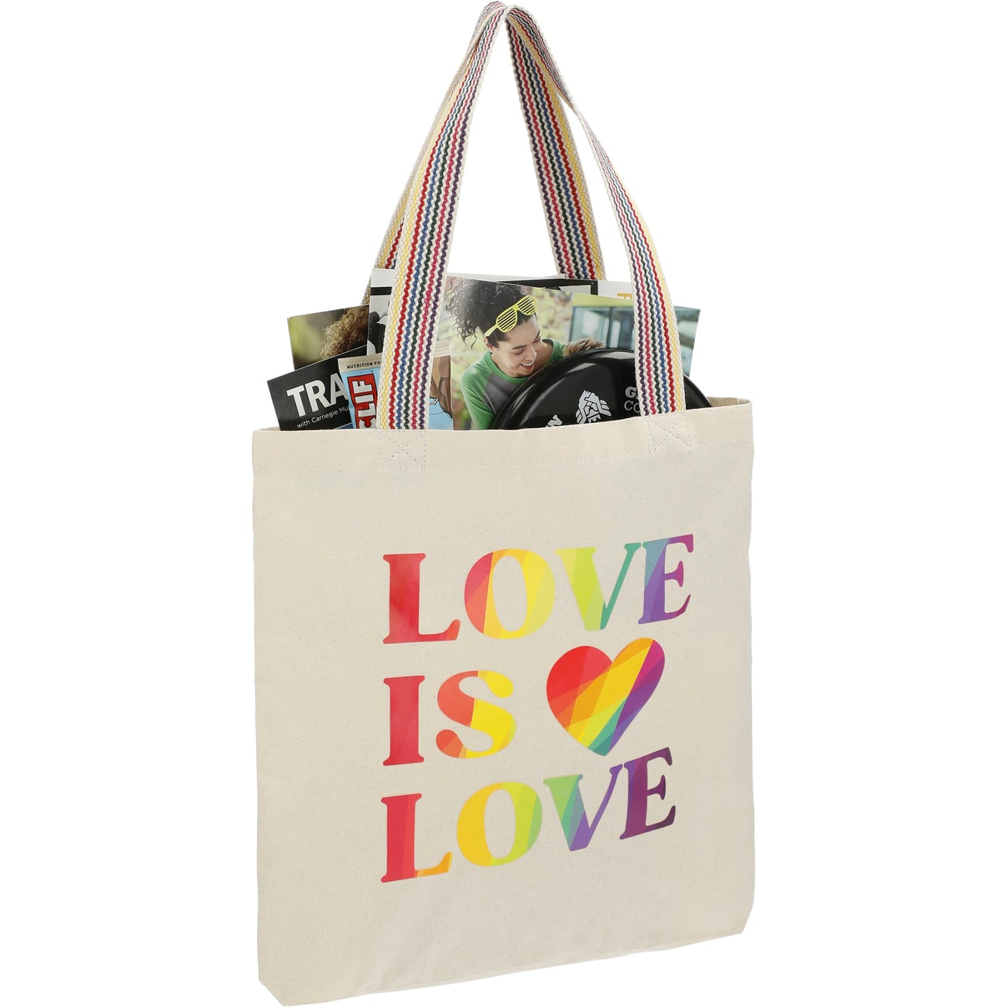 Rainbow Recycled 6oz Cotton Convention Tote