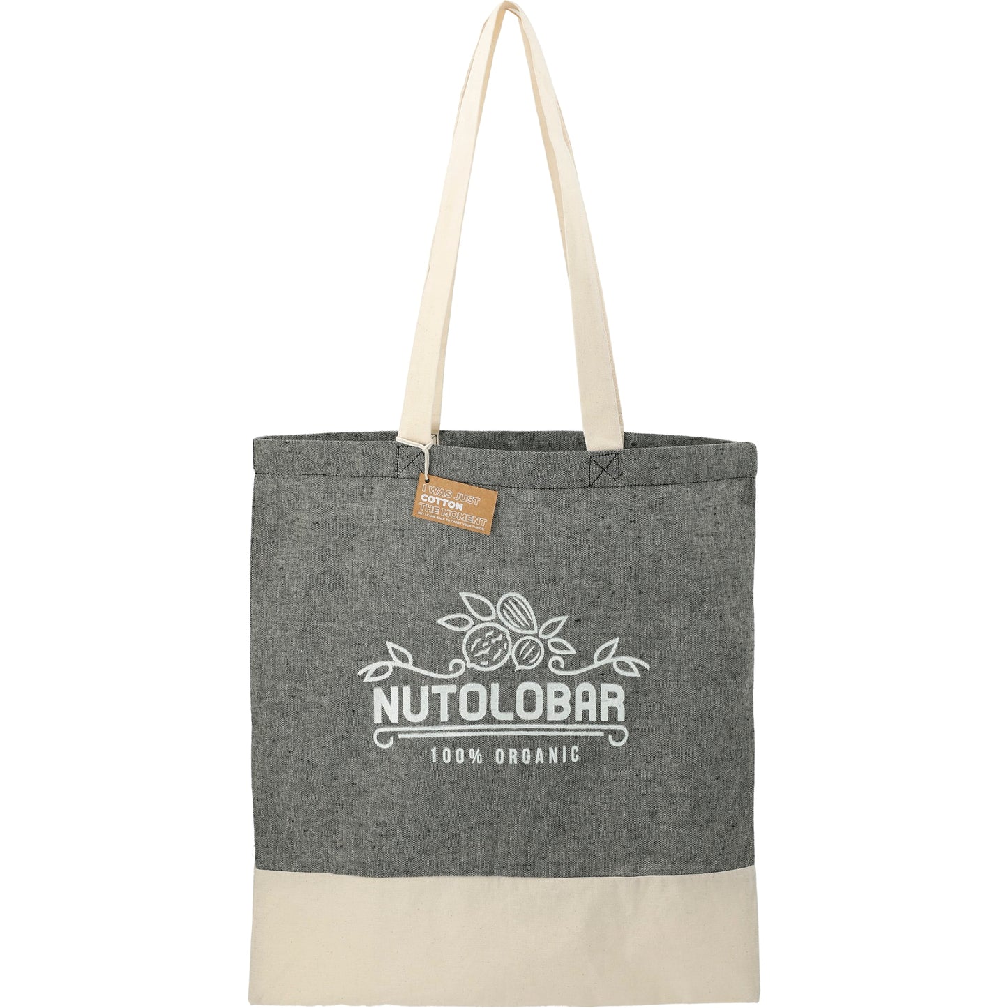 Split Recycled 5oz Cotton Twill Convention Tote