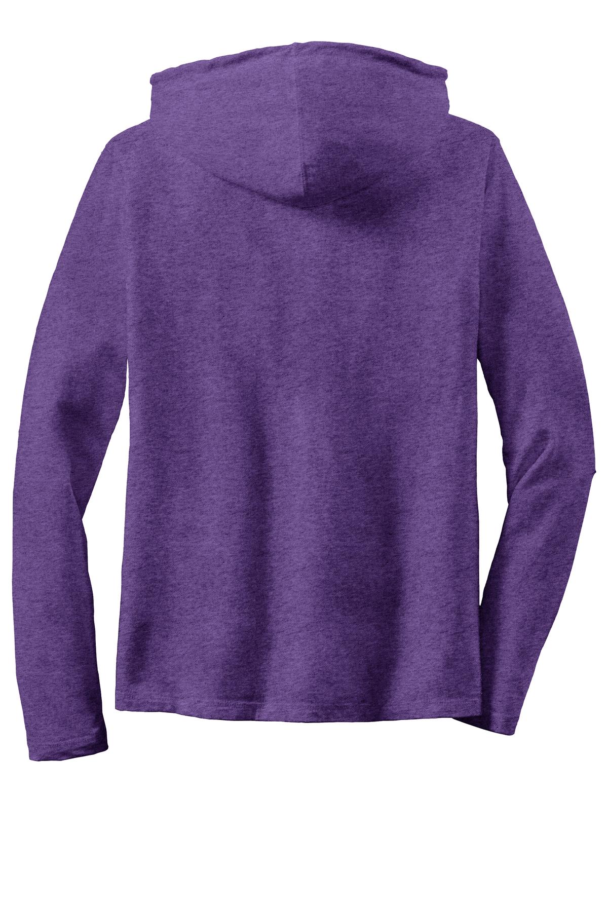 Gildan® Ladies 100% Combed Ring Spun Cotton Long Sleeve Hooded T-Shirt