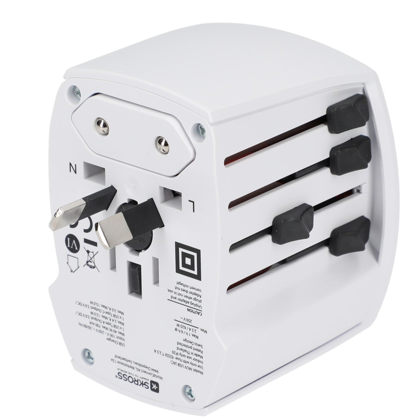 SKROSS World Travel Adapter MUV USB Type A & Type