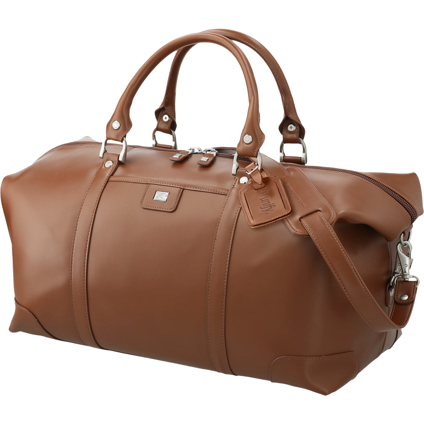 Cutter & Buck® 19" Leather Weekender Duffel Bag