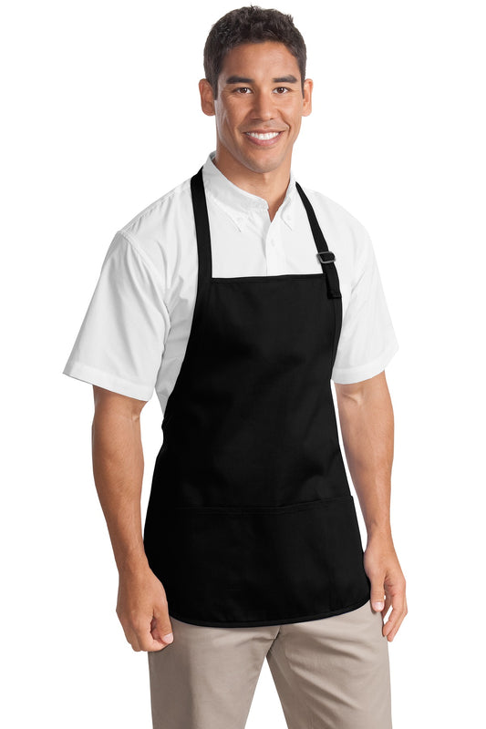 Port Authority® Medium-Length Apron with Pouch Pockets