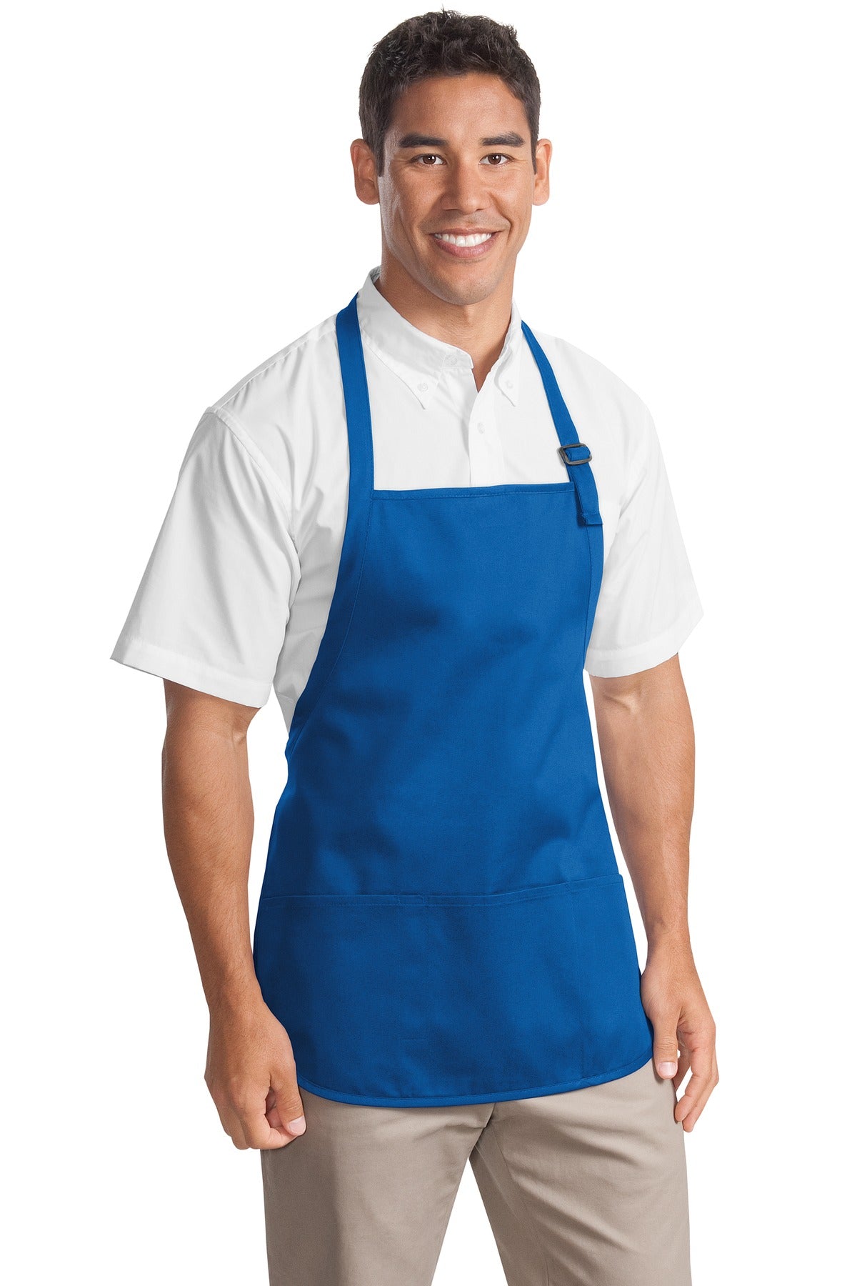 Port Authority® Medium-Length Apron with Pouch Pockets