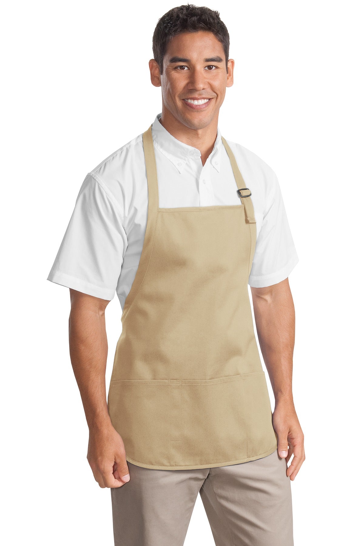 Port Authority® Medium-Length Apron with Pouch Pockets