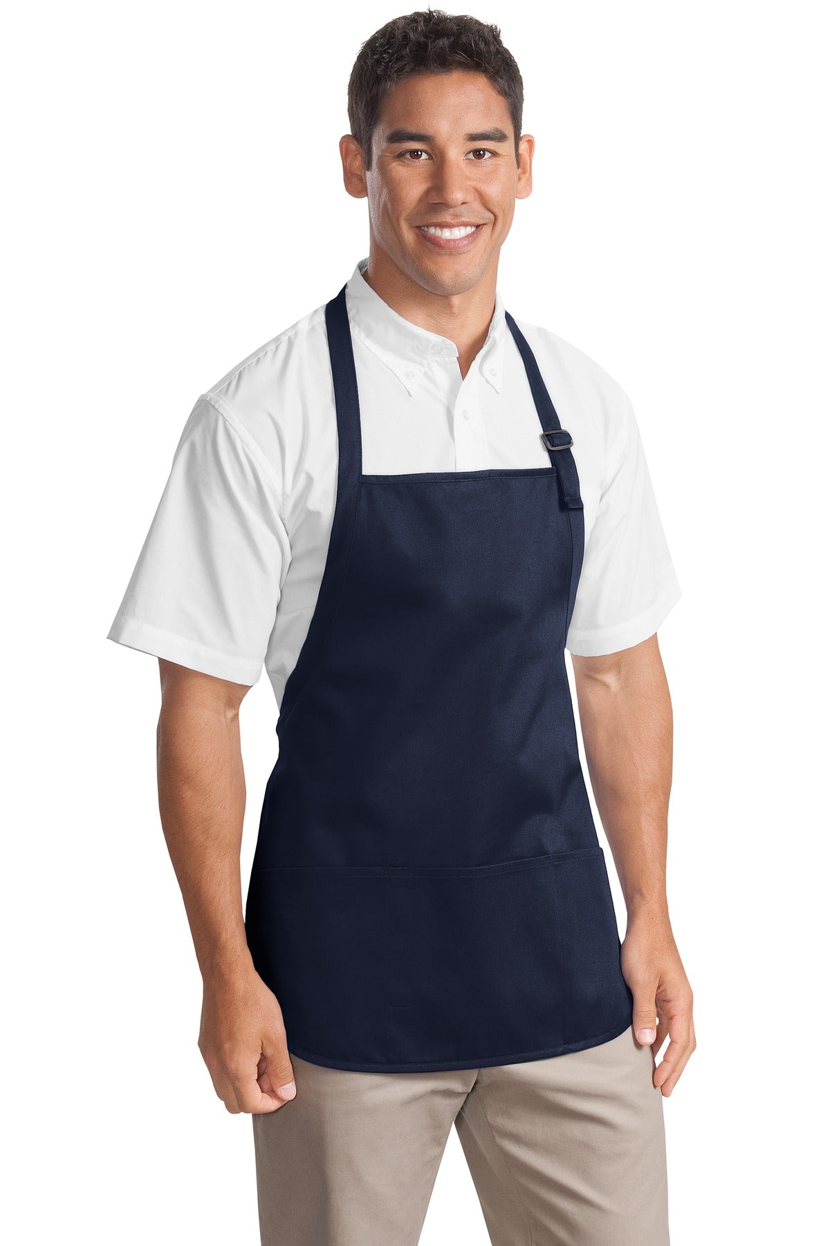 Port Authority® Medium-Length Apron with Pouch Pockets