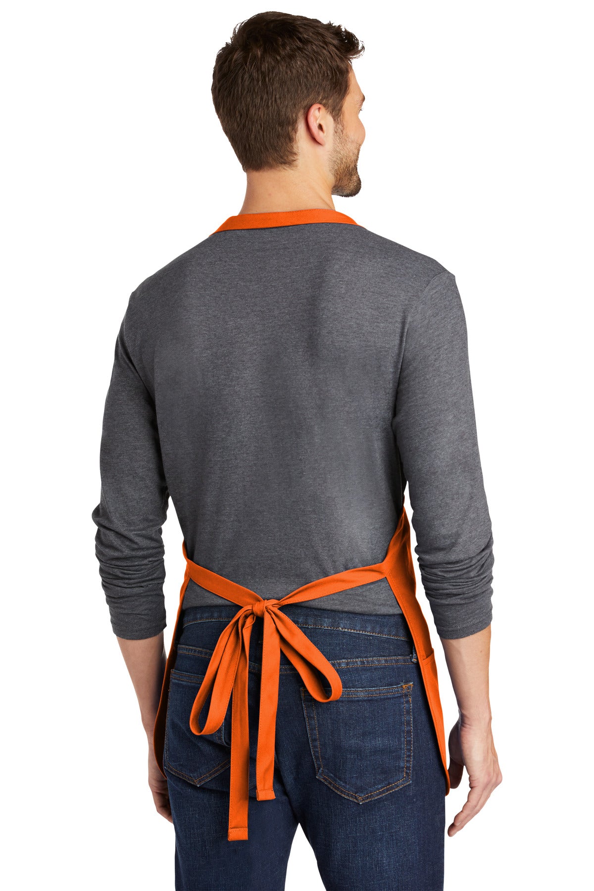 Port Authority® Medium-Length Apron with Pouch Pockets